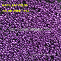 Metallic color glass beads